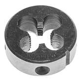 Плашка круглая ручная М10x1.25мм, сталь 9ХС, ЗУБР 4-28022-10-1.25