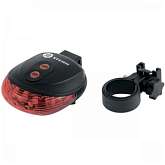 Фонарь велосипедный с лазерным обозначением габаритов, 5 LED + 2 лазера, 2хААА// Stern 90559