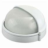 Светильник уличный влагозащищенный с верхним защитным кожухом, круг, белый, 60Вт., СВЕТОЗАР SV-57261