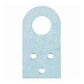 Проушина прямая, 2,0 мм, 90х52 мм, цинк// СИБРТЕХ//Россия 46505