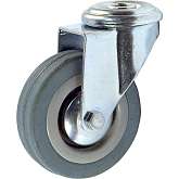 Поворотная колесная опора сер. рез. под болт C-1700-MTB-125 арт.3056-125 (ф10.5)