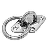 Скоба стационарн. с ромб. осн. и кольцом 5мм A2 АРТ 8265