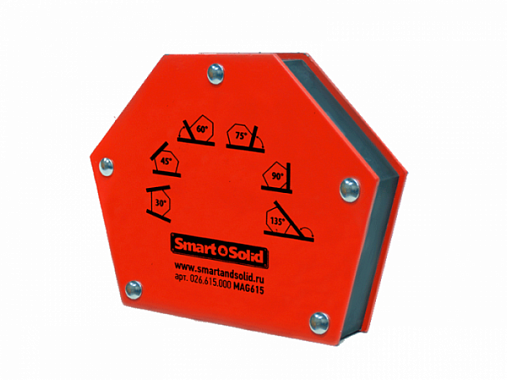 Угольник магнитный SMART&SOLID MAG615 30°/45°/60°/75°/90°/135° до 34 кг