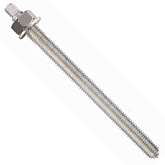 Пруток для химических анкеров клас 5.8 с шайбой и гайкой (R-STUDS-12220)
