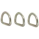 D-образное кольцо сварное, полированное 4х20мм А2