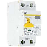 Выключатель авт. дифференциального тока 2п (1P+N) C 16А 30мА тип A 6кА АВДТ-32 ИЭК MAD22-5-016-C-30