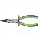 Длинногубцы прямые,180 мм, фосфатирование, трехкомпонентные рукоятки// СИБРТЕХ 17156