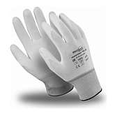 Перчатки МИКРОПОЛ  (TPU-13), нейлон/полиуретан, белые (9р) MG-162 (TPU-13)