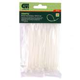 Хомуты, 300 * 3,6 мм, пластиковые, белые, 100 шт.// СИБРТЕХ 45531