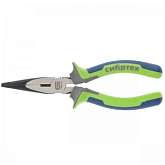 Длинногубцы прямые,160 мм, фосфатирование, трехкомпонентные рукоятки// СИБРТЕХ 17155